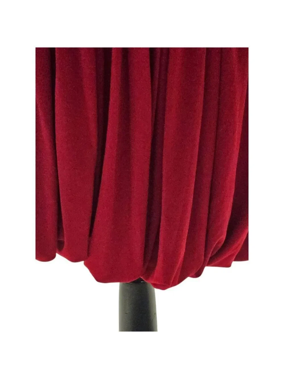 Jovani Red One Shoulder Dress with Silver Chain Rhinestone Strap Size 8 - Picture 13 of 17